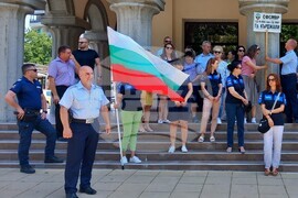 Кърджали - протест - служители на МВР