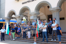 Кърджали - протест - служители на МВР