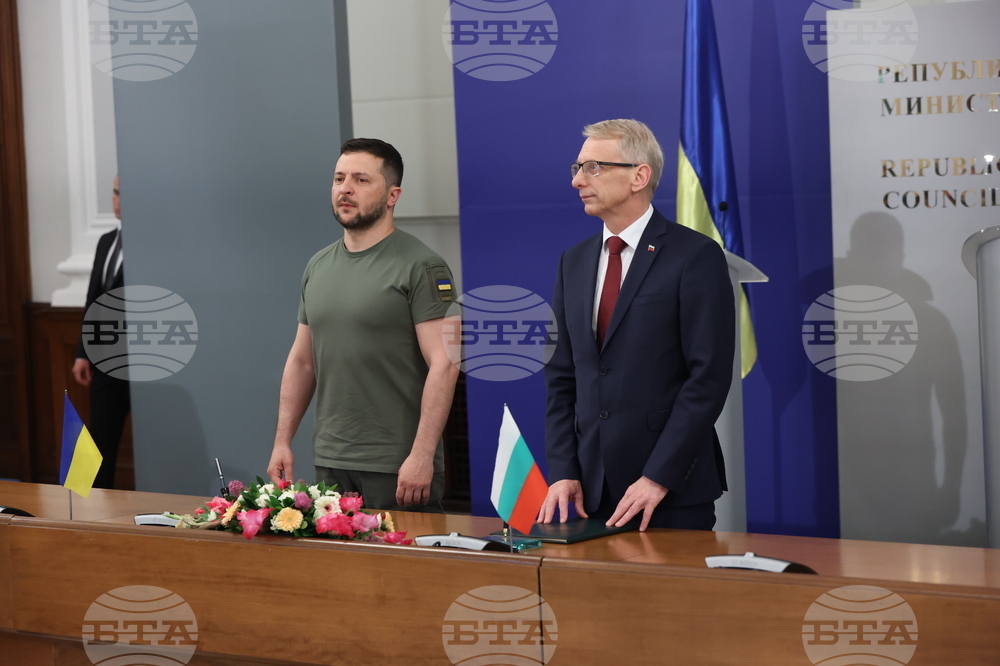 Министерски съвет - Володимир Зеленски - Николай Денков  - декларация за евроатлантическата интеграция на Украйна и меморандум за сътрудничество в областта на енергетиката - подписване