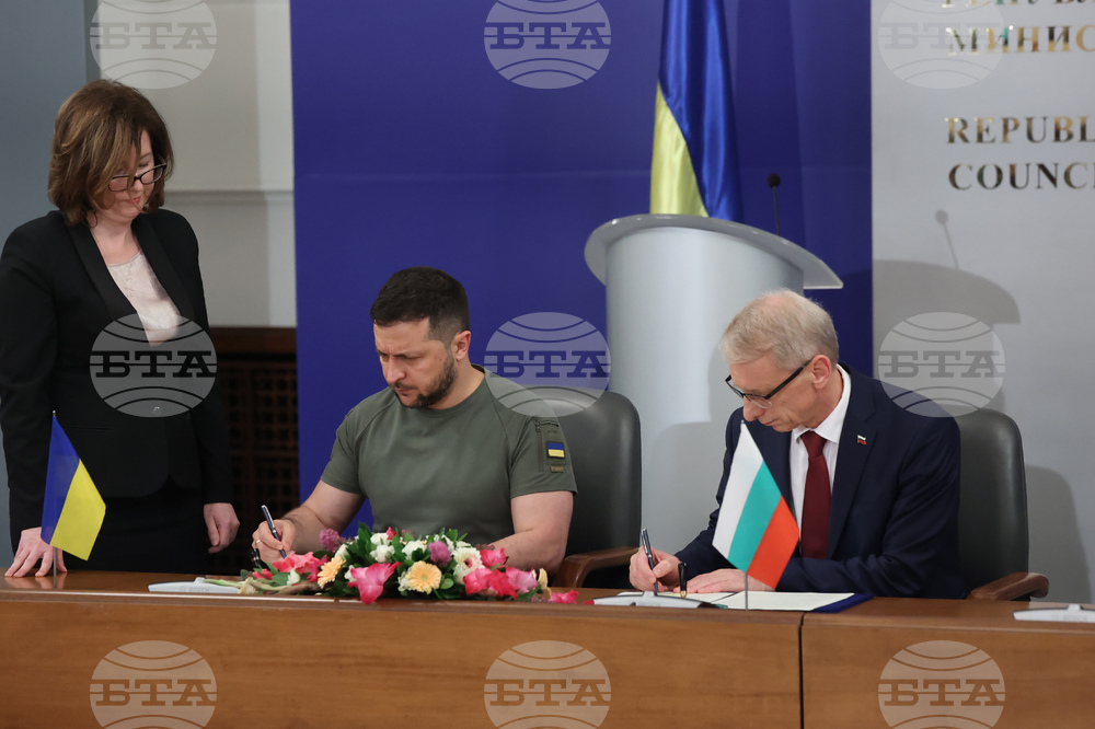 Министерски съвет - Володимир Зеленски - Николай Денков  - декларация за евроатлантическата интеграция на Украйна и меморандум за сътрудничество в областта на енергетиката - подписване