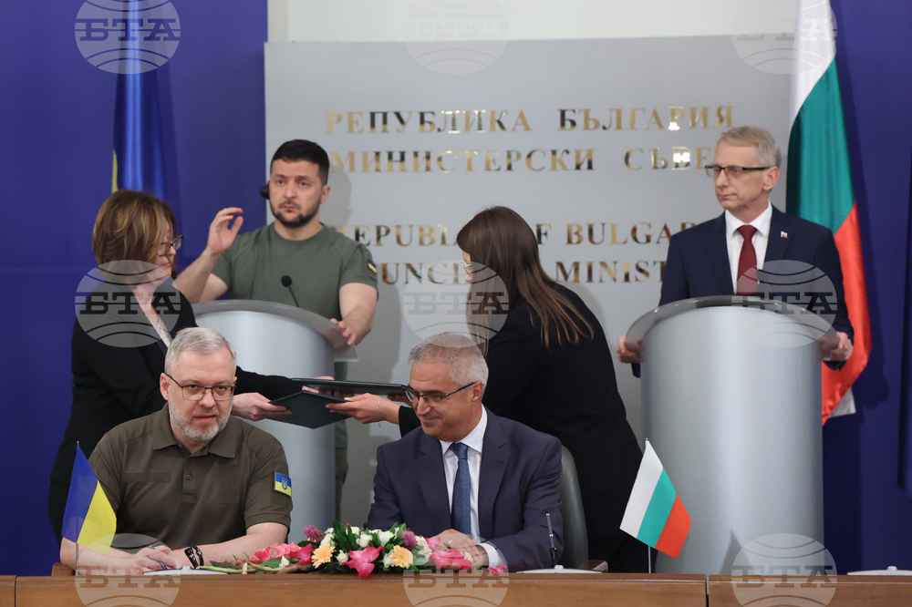 Министерски съвет - Володимир Зеленски - Николай Денков  - декларация за евроатлантическата интеграция на Украйна и меморандум за сътрудничество в областта на енергетиката - подписване