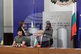 Министерски съвет - Володимир Зеленски - Николай Денков - декларация за евроатлантическата интеграция на Украйна и меморандум за сътрудничество в областта на енергетиката - подписване