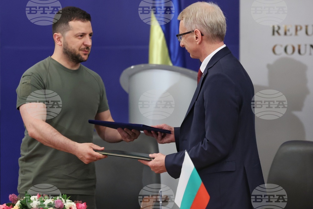 Министерски съвет - Володимир Зеленски - Николай Денков - декларация за евроатлантическата интеграция на Украйна и меморандум за сътрудничество в областта на енергетиката - подписване