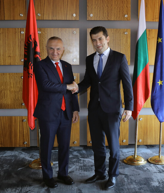 Премиерът Кирил Петков проведе среща с президента на Албания Илир Мета