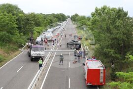 Бургас - пътен инцидент - трафик за Южно Черноморие