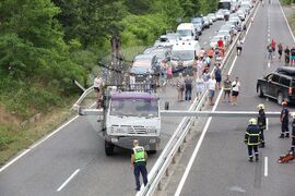 Бургас - пътен инцидент - трафик за Южно Черноморие