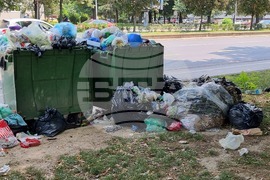 Северна Македония - предприятие за чистота - протест