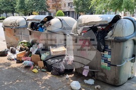 Северна Македония - предприятие за чистота - протест