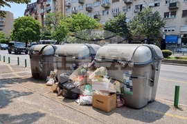 Северна Македония - предприятие за чистота - протест