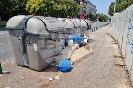 Северна Македония - предприятие за чистота - протест