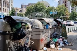 Северна Македония - предприятие за чистота - протест