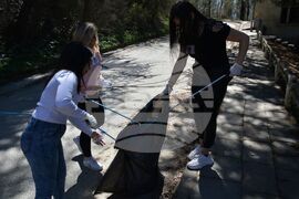 Благоевград - парк Ловен дом - почистване