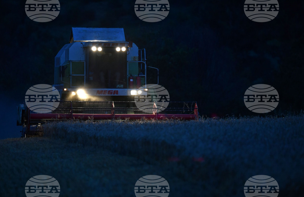 Село Голям Поровец - работа на полето - нощна жътва