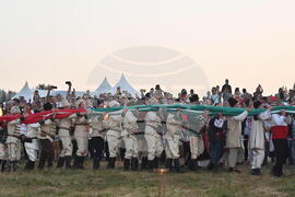 Роженски поляни - пилон „Рожен“ - издигане на националния флаг