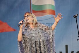 Роженски поляни - пилон „Рожен“ - издигане на националния флаг