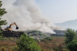 Село Вишеград - сметище - пожар