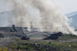 Село Вишеград - сметище - пожар