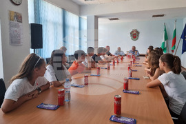 Разград - общинска администрация - баскетболисти - среща