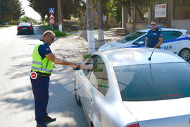 Село Малко Йонково - специализирана полицейска операция - линеен контрол