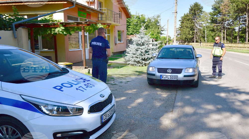 Село Малко Йонково - специализирана полицейска операция - линеен контрол