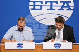 Национален пресклуб на БТА София - НАИМ - БТА - договор - подписване