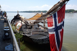 Русе - река Дунав - пристанище - викингски кораб