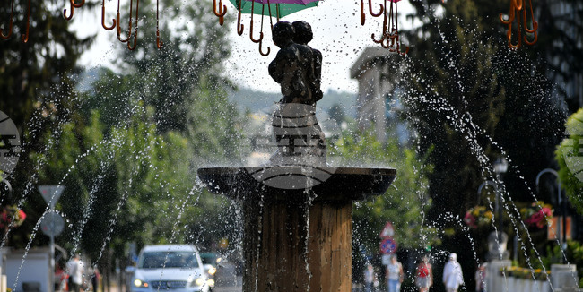 Разград - летни горещини - фонтани