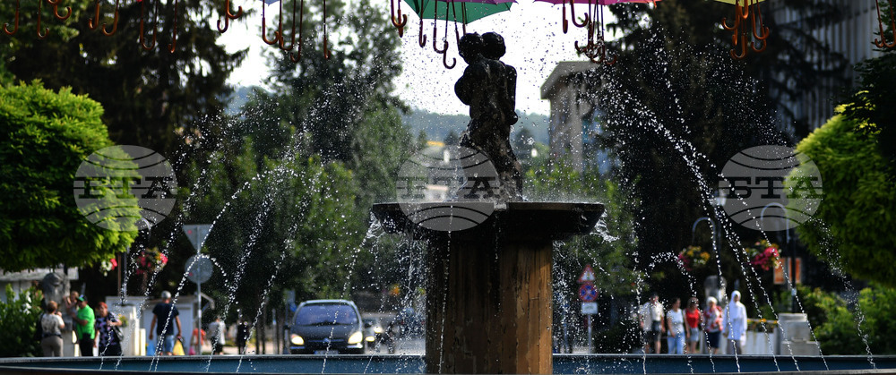 Разград - летни горещини - фонтани