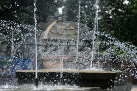 Разград - летни горещини - фонтани
