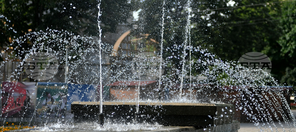 Разград - летни горещини - фонтани