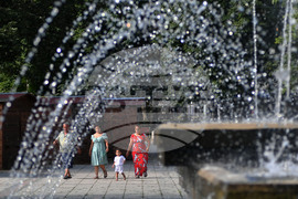 Разград - летни горещини - фонтани