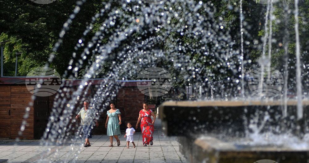 Разград - летни горещини - фонтани