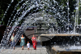 Разград - летни горещини - фонтани