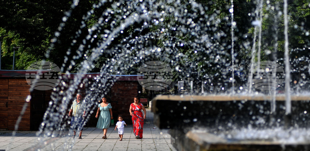 Разград - летни горещини - фонтани