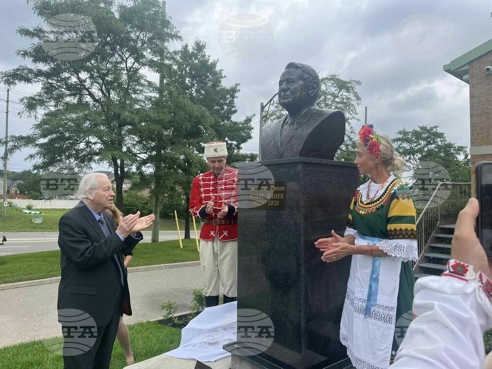 Bust of Bulgaria's Late Honorary Consul Ignat Kaneff Unveiled in Greater Toronto Area