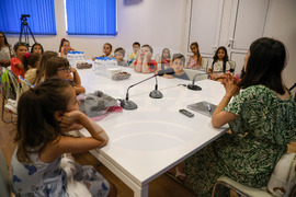 Национален пресклуб на БТА Благоевград - посещение - деца