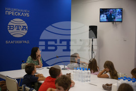 Национален пресклуб на БТА Благоевград - посещение - деца