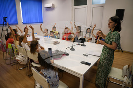 Национален пресклуб на БТА Благоевград - посещение - деца