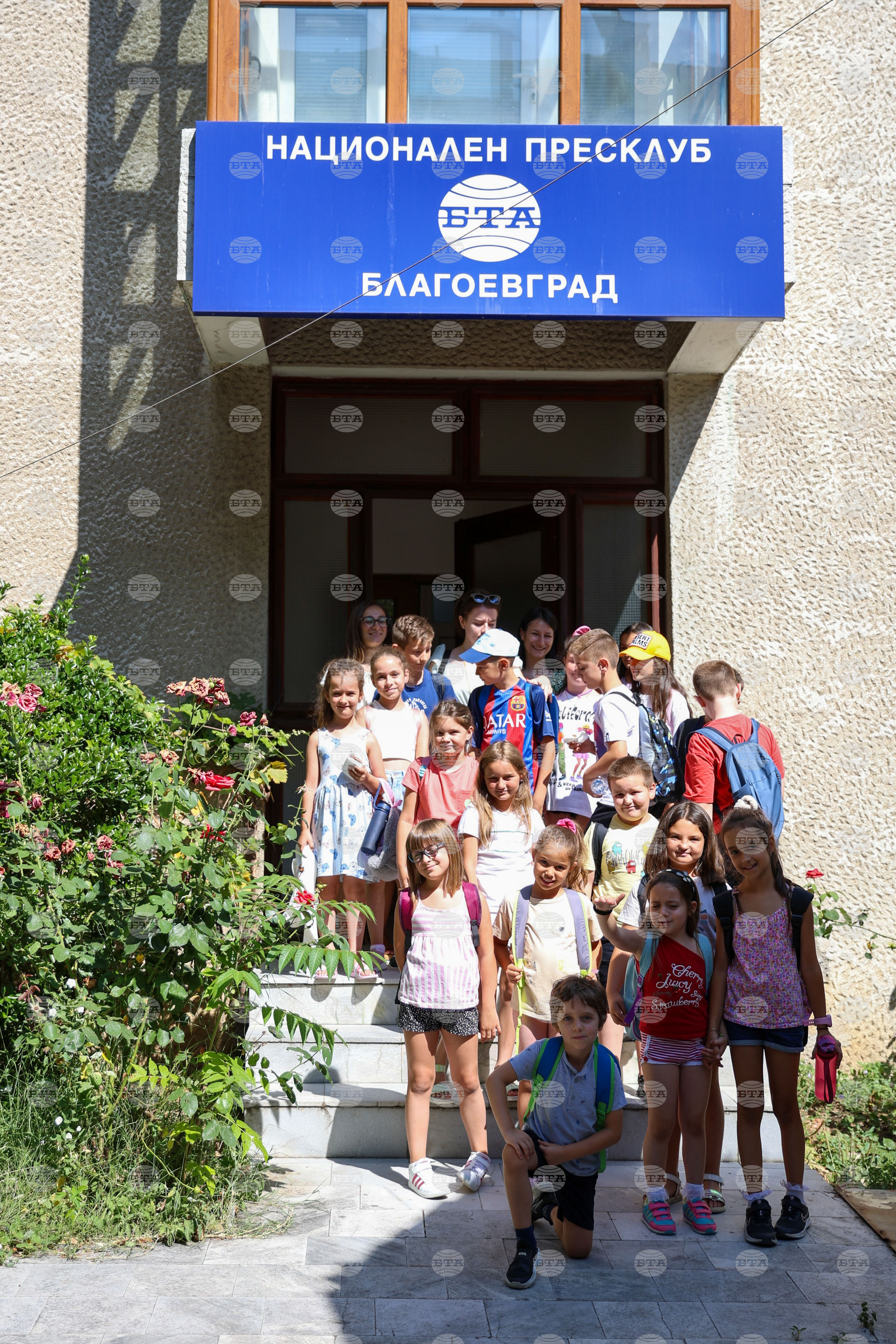 Национален пресклуб на БТА Благоевград - посещение - деца