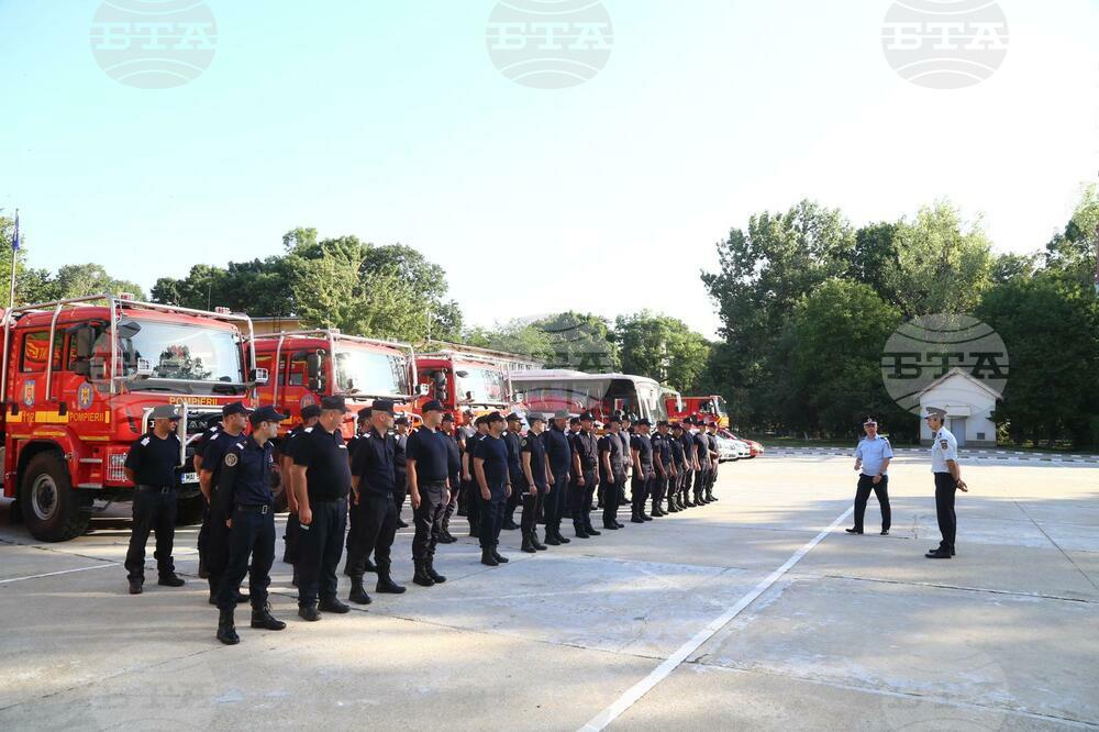 Romania Sends New Group of Firefighters to Help Extinguish Fires in Greece