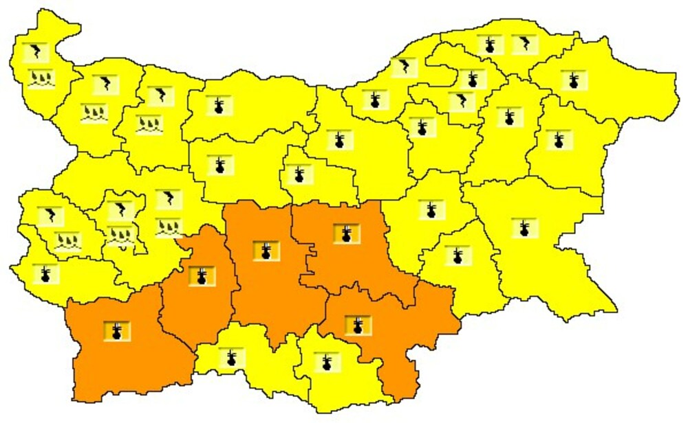 Code Orange for High Temperatures in Some Bulgarian Regions