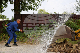 Благоевград - улица "Промишлена" - първа копка