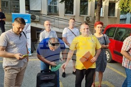 Република Северна Македония - хора с диабет - предупредителен протест