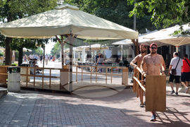 Варна - Алея на книгата - подготовка