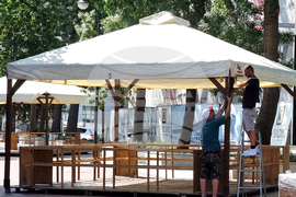 Варна - Алея на книгата - подготовка