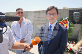 Свети Влас - барелеф - японски самурай - откриване