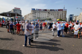 Румъния - строителни работници - протест