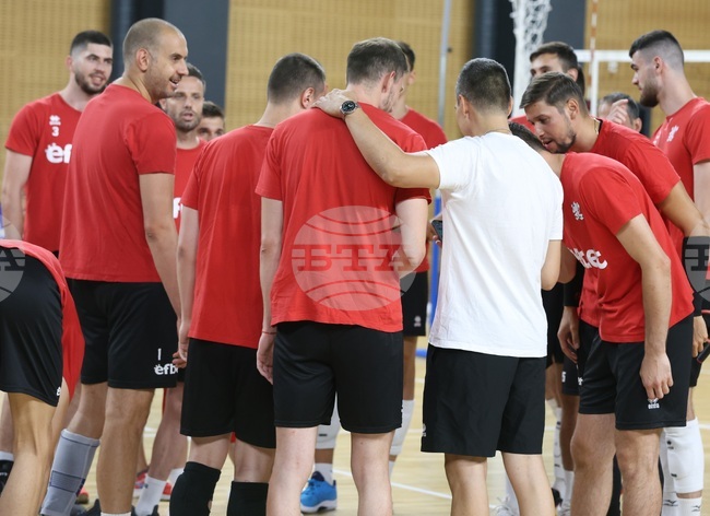 Волейбол - мъже - национален отбор - тренировка