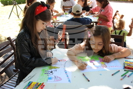 Разград - Панаир на киселото мляко - рисуване на открито