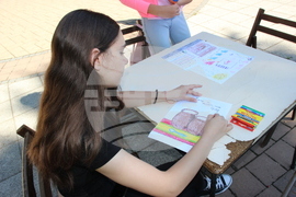 Разград - Панаир на киселото мляко - рисуване на открито